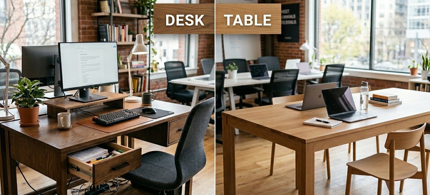 Desk vs Table: What Is the Difference and Which One Do You Actually Need?